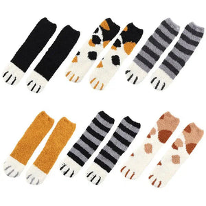 Cat Paw Plush Socks