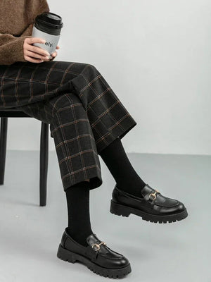 Dark Academia Plaid Pants