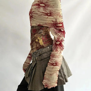 Fairycore Bohemian Off Shoulder Top