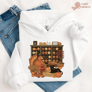 Knitting Turkey Hoodie