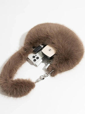 Soft Girl Fluffy Multifunctional Bag