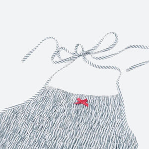 Soft Girl Striped Ruched Mini Dress