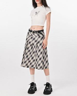 Good Manners Plaid Kilt Skirt