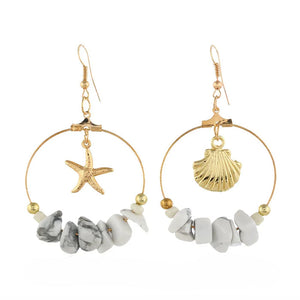 Ocean Shell Mermaid Aesthetic Earrings