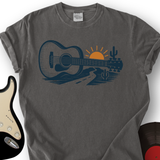 Guitar Desert Sunset T-Shirt