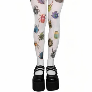 2000s Bug Patterned Tights