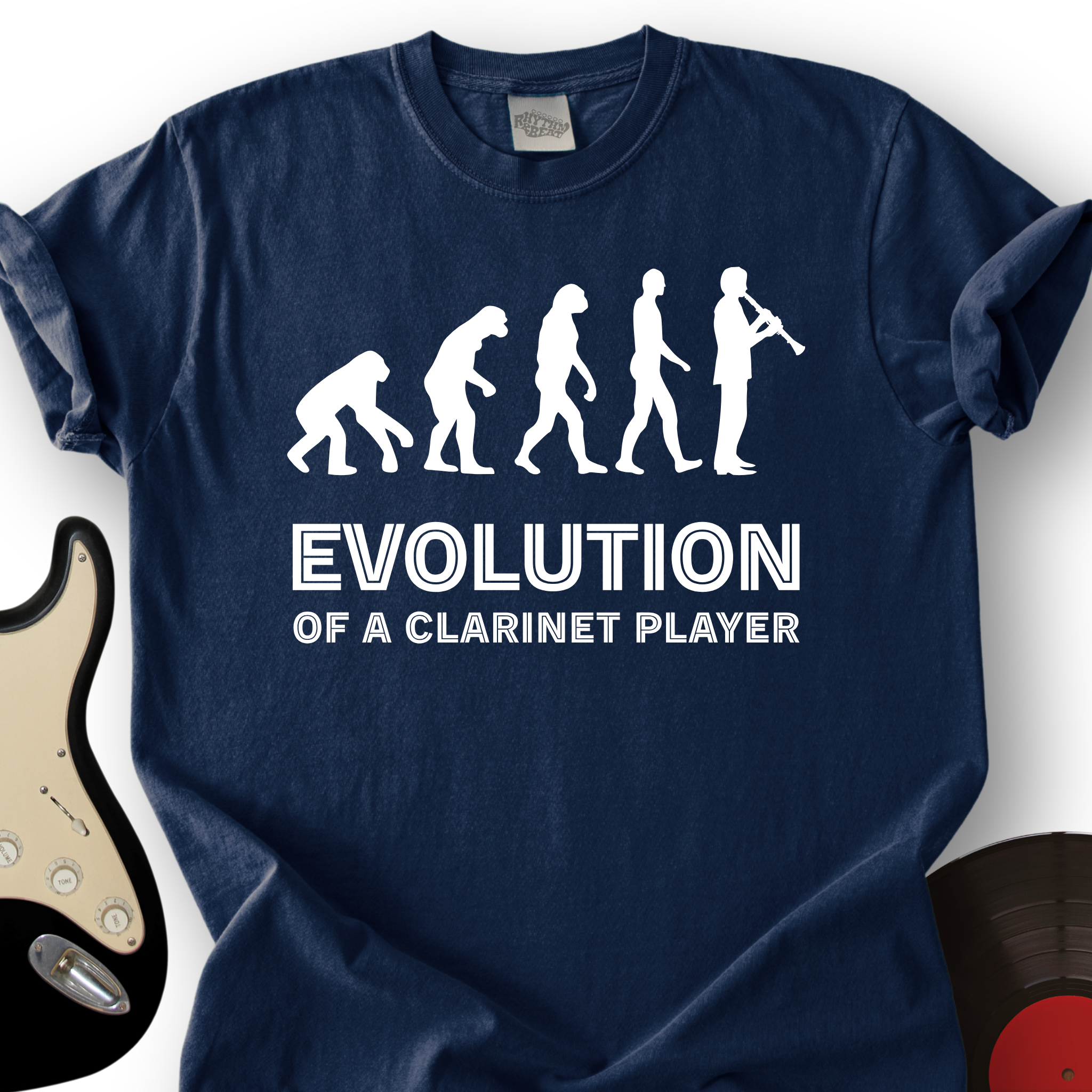 Evolution Of A Clarinet Player T-Shirt