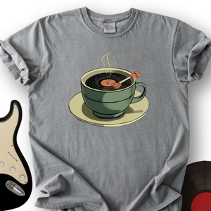 Coffee Cup Record Player T-Shirt