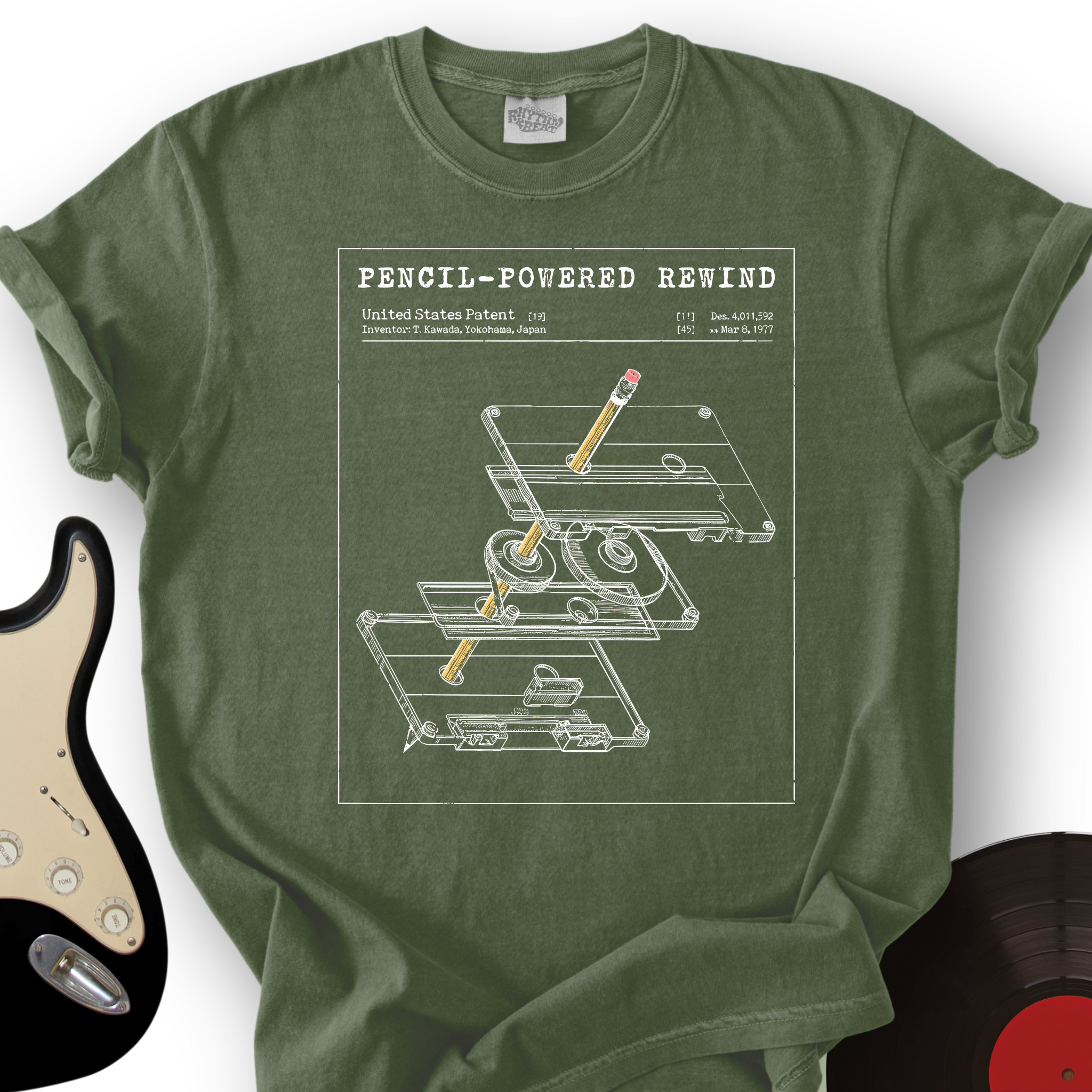Cassette Rewind Diagram T-Shirt