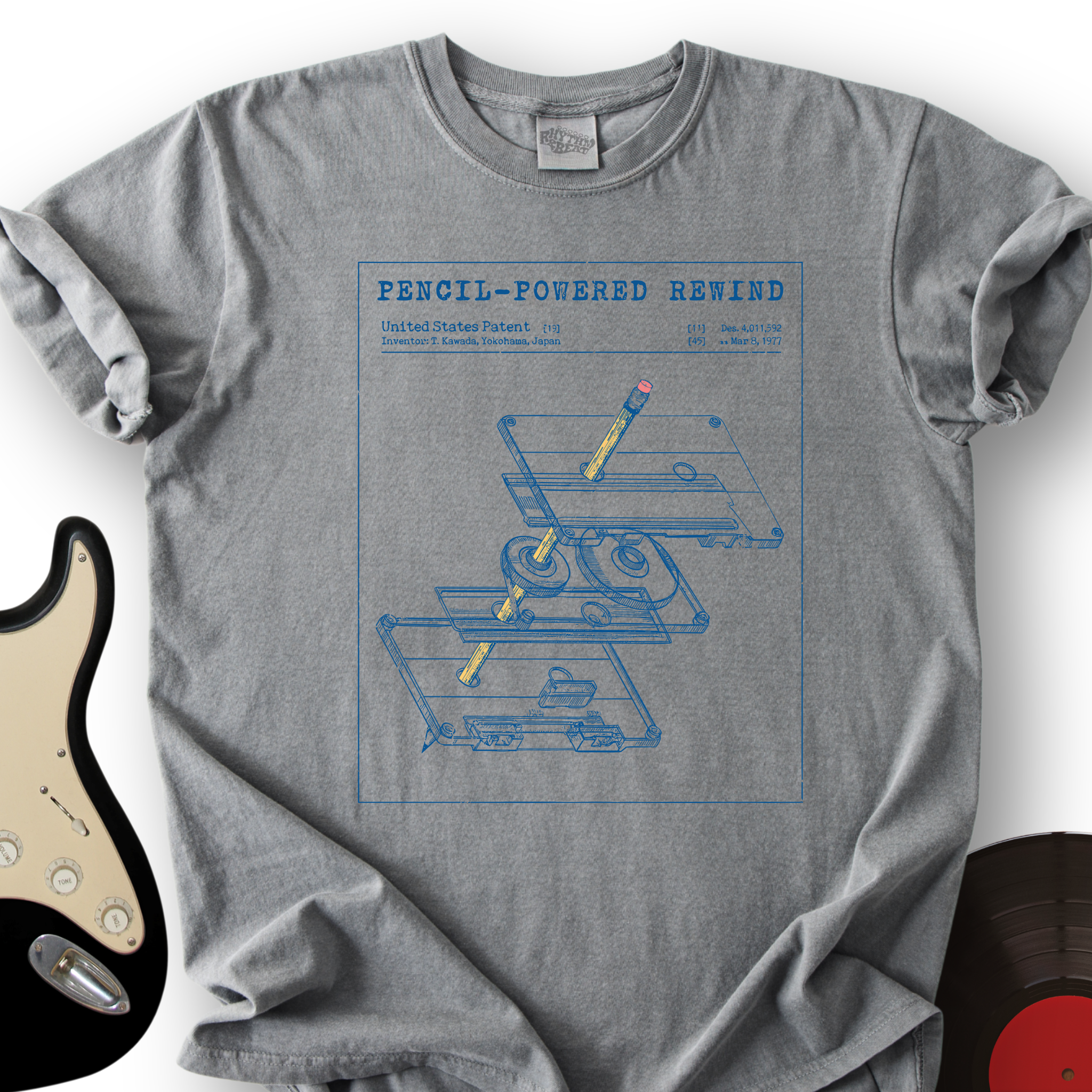Cassette Rewind Diagram T-Shirt