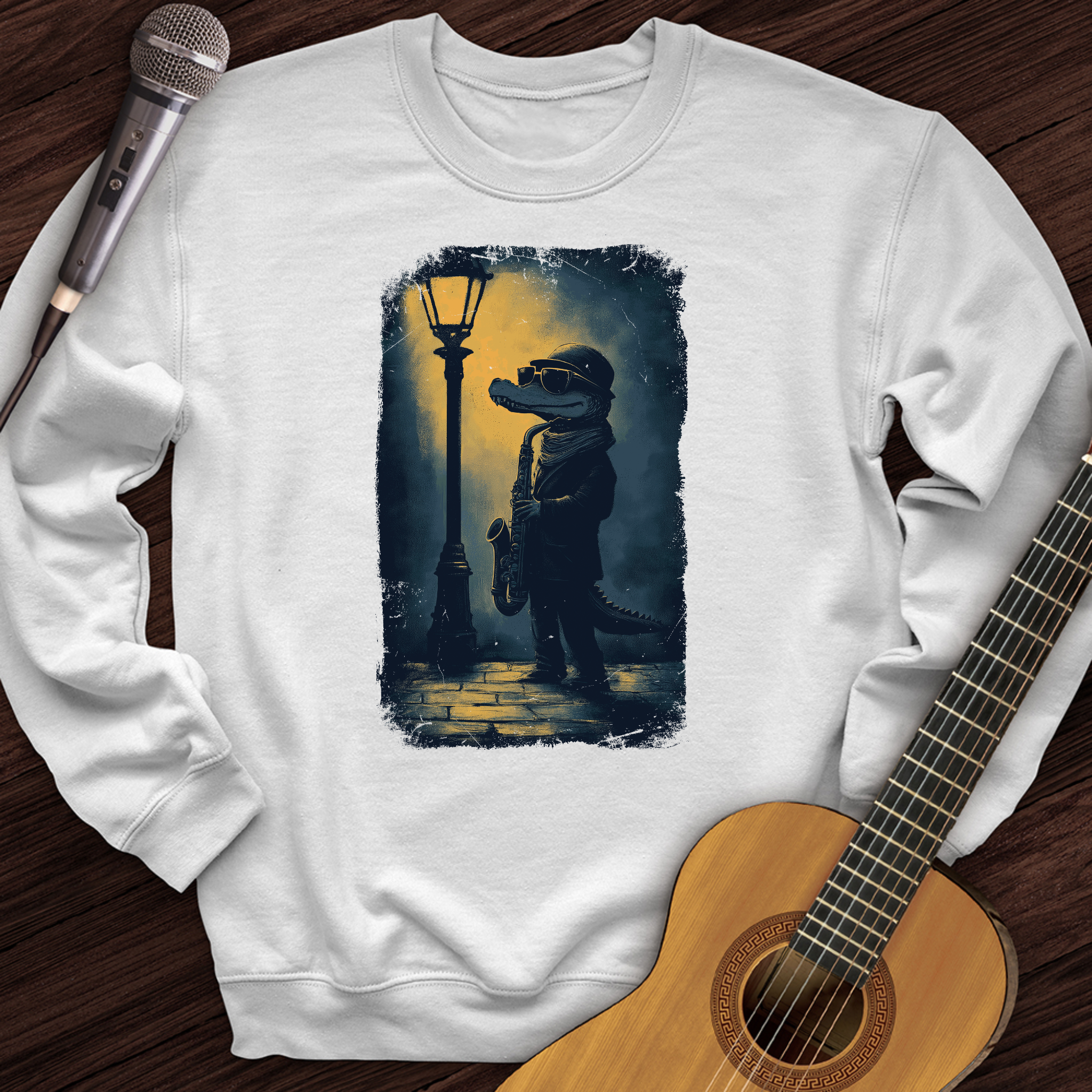 Crocodile Saxophone Crewneck