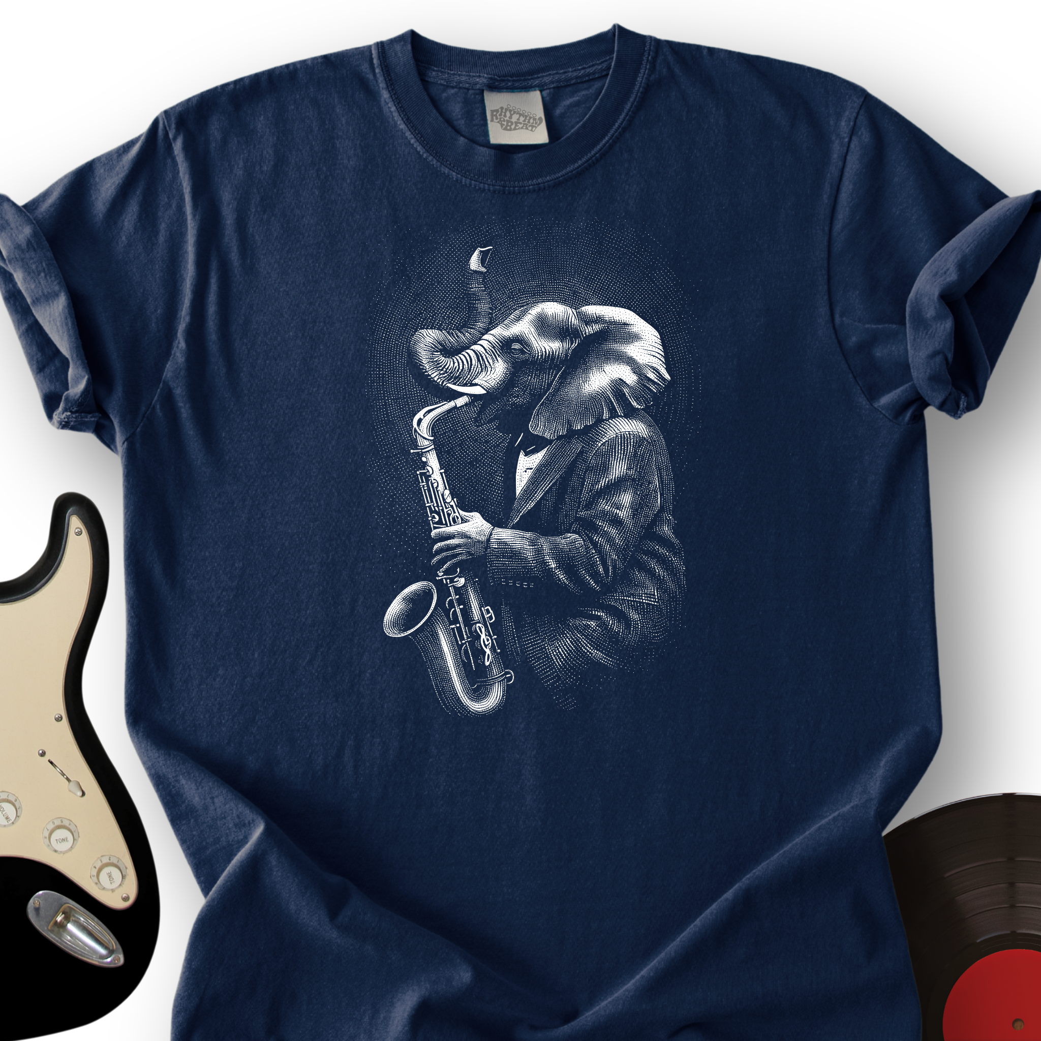 Elephant Saxophone T-Shirt