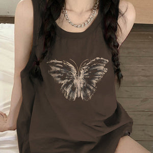 Aesthetic Butterfly Print Tee