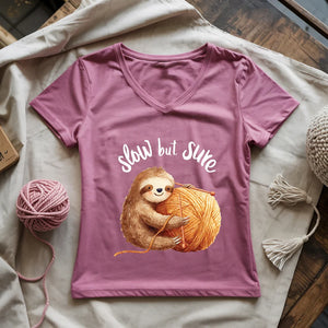 Slow But Sure Lady V-neck