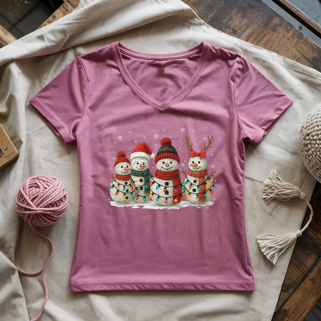 Yarny Snow Crew Lady V-neck