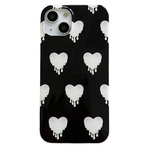 Black & White Heart iPhone Case