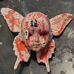 Bloody Gothic Skull Necklace