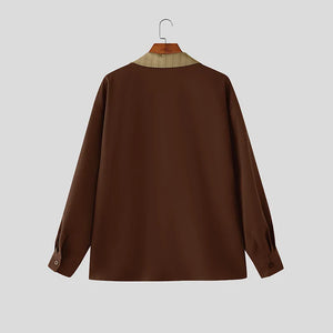 Contrast Collar Shirt