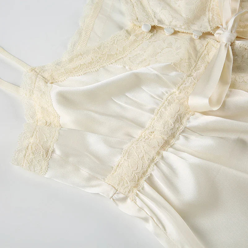 Coquette Split Front Lace Top