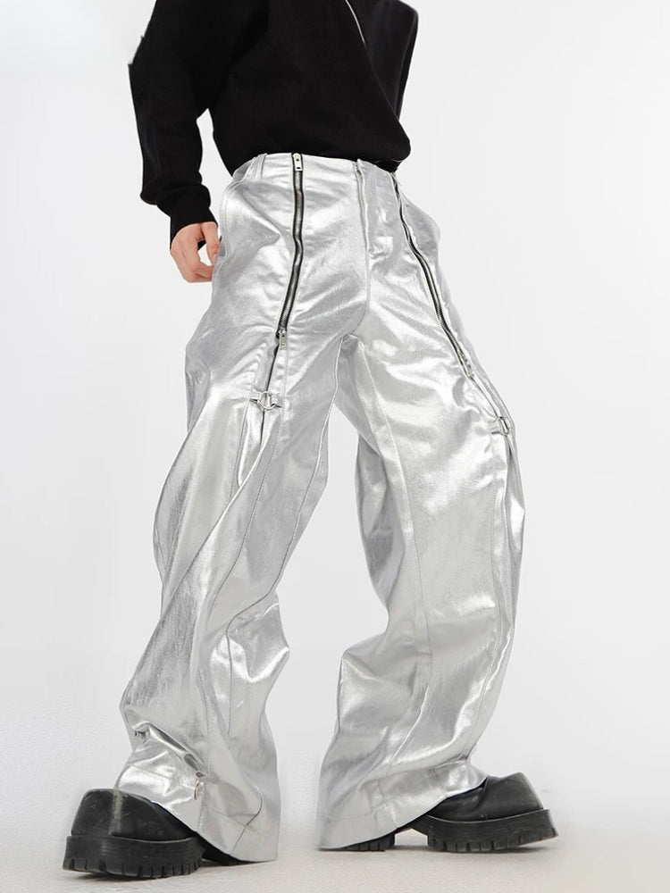 Cyberpunk Zip-Up Parachute Pants