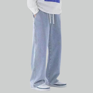 Drawstring Denim Pants