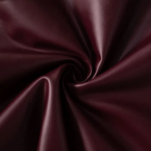 Faux Leather One Shoulder Top