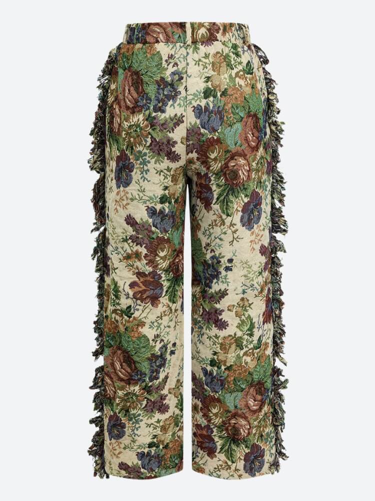 Floral Tapestry Bustier & Pants Two Piece Set