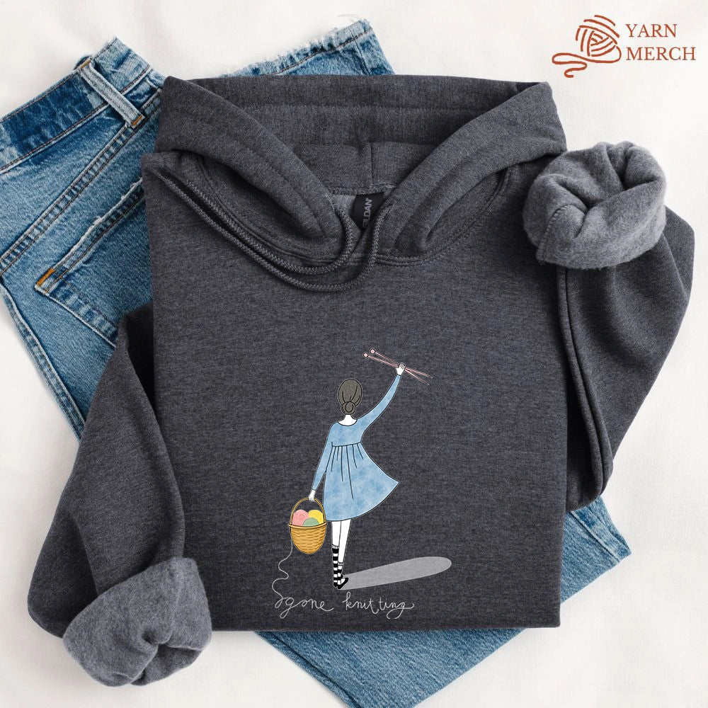 Gone Knitting Hoodie