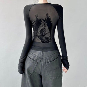 Grunge Angel Back Top