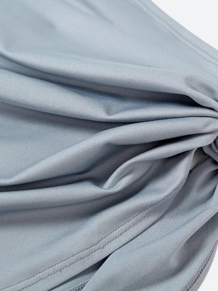 High Cut Swimsuit & Skirt Two Piece Set