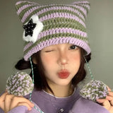 Kawaii Knitted Cat Ear Beanie