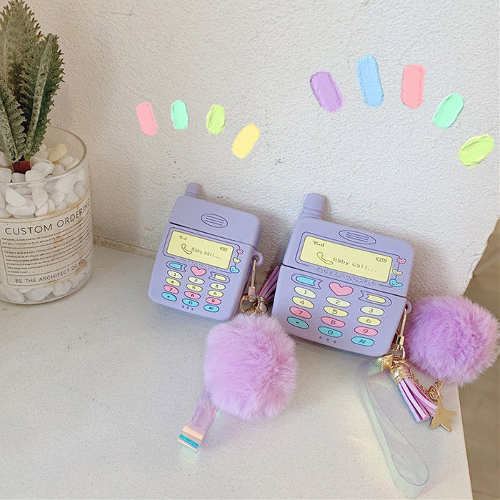 Lilac Cell Phone AirPods Case