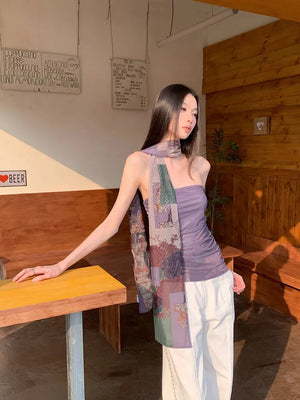 Mesh Layered Tube Top