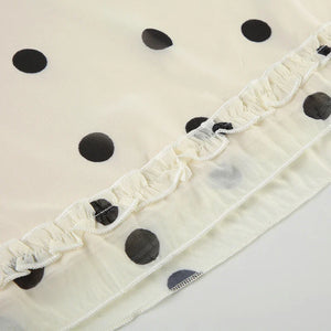 Old Money Polka Dot Midi Skirt