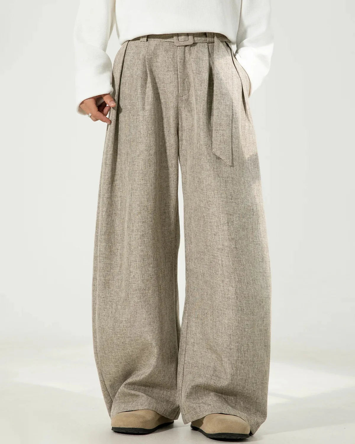 Pleated Wide Pants
