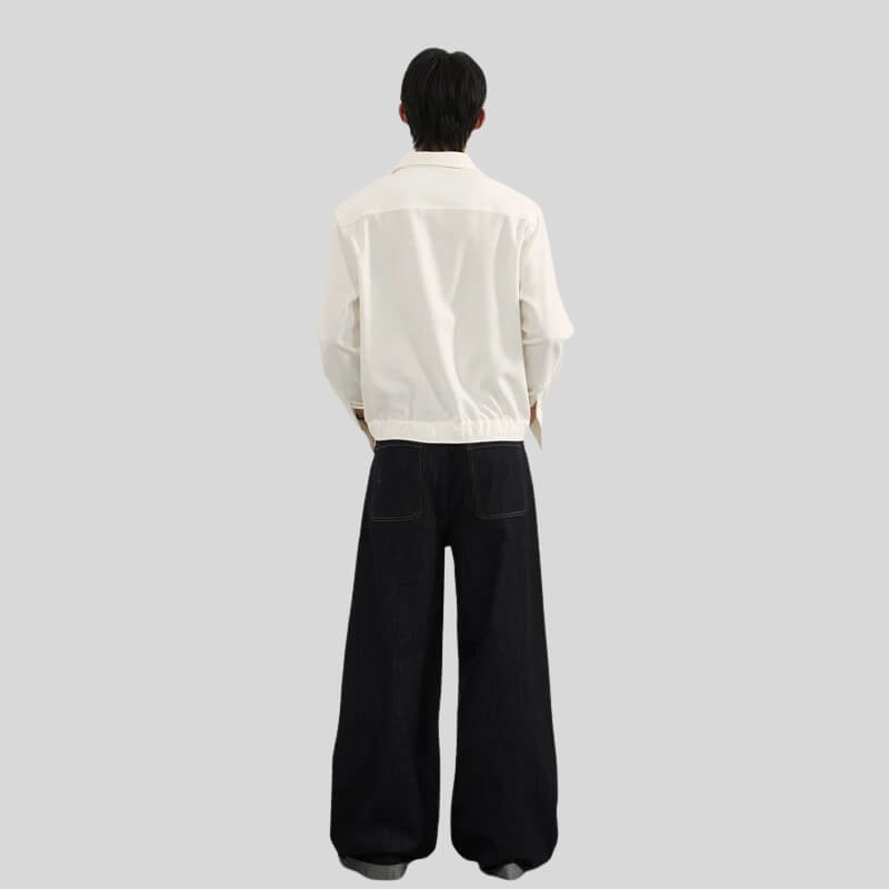 Side Stripe Wide Jeans