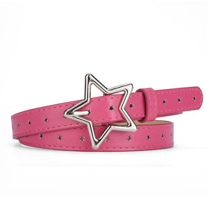Y2K Pastel Star Buckle Belt