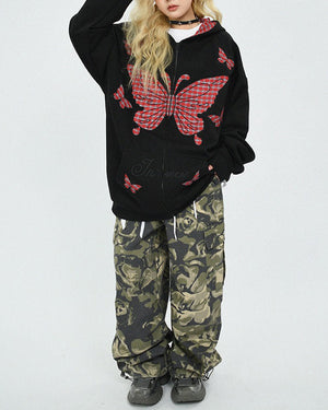 Teen Spirit Grunge Butterfly Hoodie