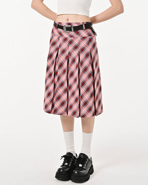 Good Manners Plaid Kilt Skirt