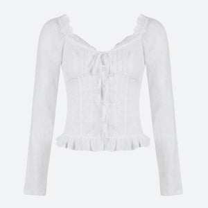 Vintage Ruffled Blouse