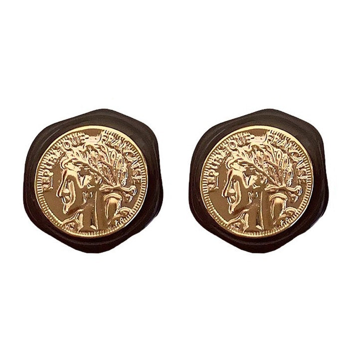 Vintage Aesthetic Coin Earrings