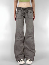 Y2K Low Waist Drawstring Pants