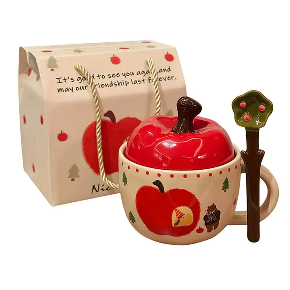 Apple Shaped Ceramic Mug