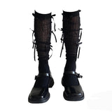 Ballet Core Bow High Socks