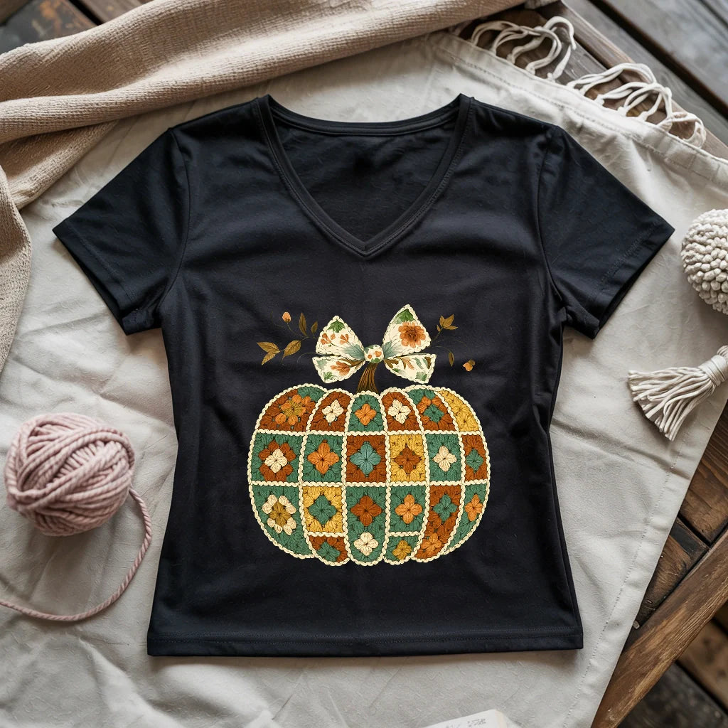 Granny’s Pumpkin Lady V-neck
