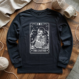 Knitter Tarot Card Long Sleeve T-shirt