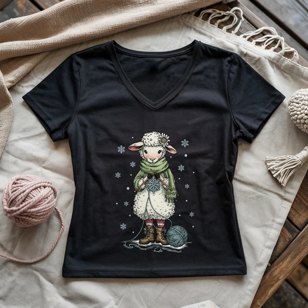 Knitting Snowflex Lady V-neck