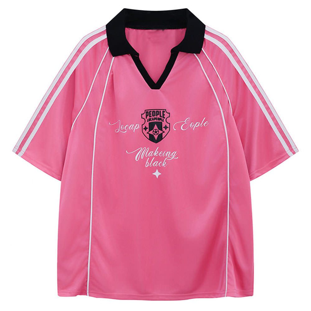 Blokette Style Jersey Polo Shirt