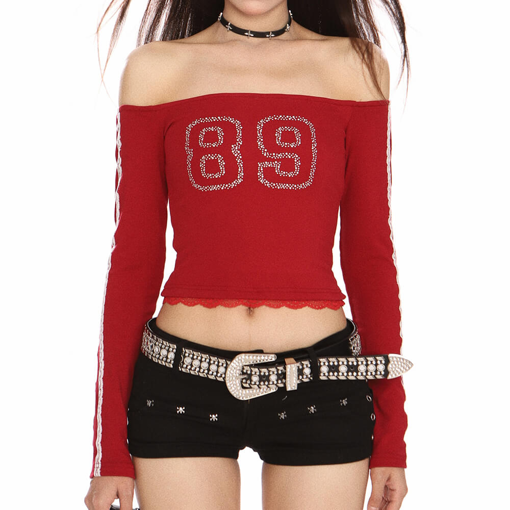 Blokette Jersey-Style 89 Rhinestone Top