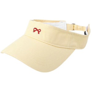 Bow Embroidery Tennis Visor